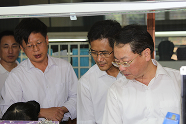 福建省紀委副書記、監(jiān)察廳廳長陳善光一行視察虹潤公司