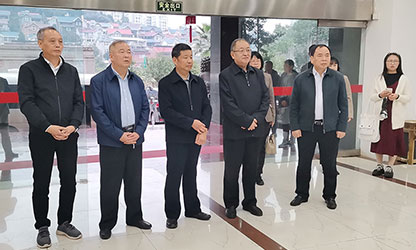 福建省政協(xié)副主席、省工商聯(lián)主席王光遠(yuǎn)一行視察虹潤公司